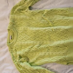 J Crew Green Sweater Small